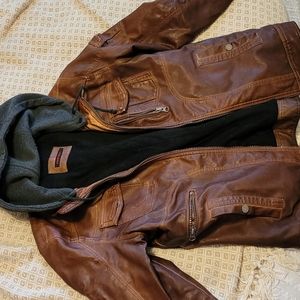 Westory Leather Jacket (Fake) L. Brown